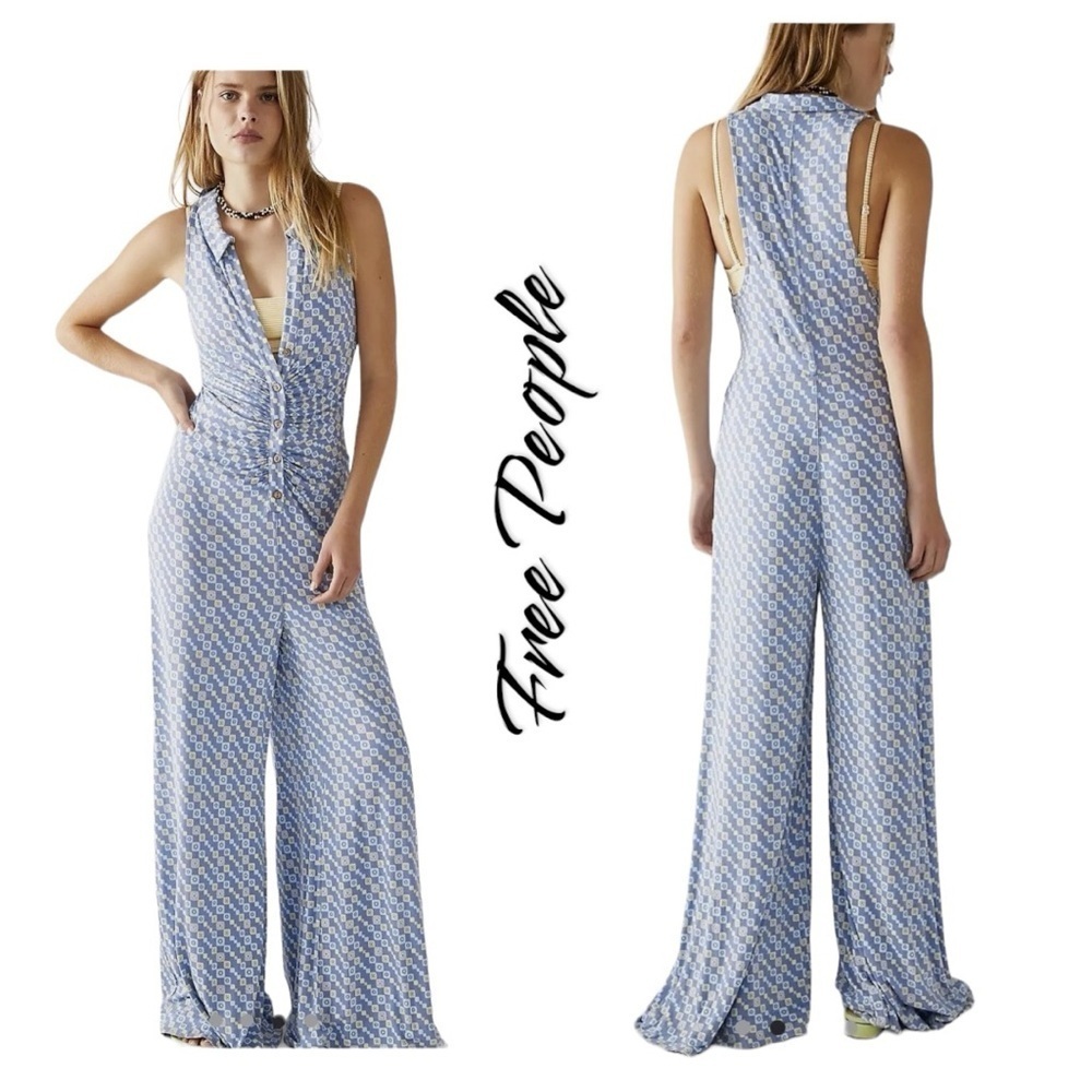 Free People Shayla Halter Style Jumpsuit